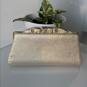 Vintage 1950s Evening Bag Gold